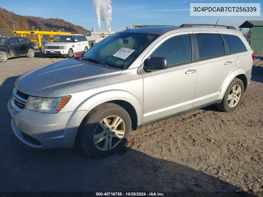 2012 Dodge Journey Se/Avp VIN: 3C4PDCAB7CT256339 Lot: 40716755