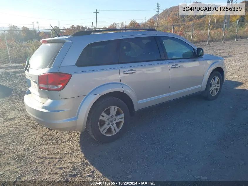 2012 Dodge Journey Se/Avp VIN: 3C4PDCAB7CT256339 Lot: 40716755