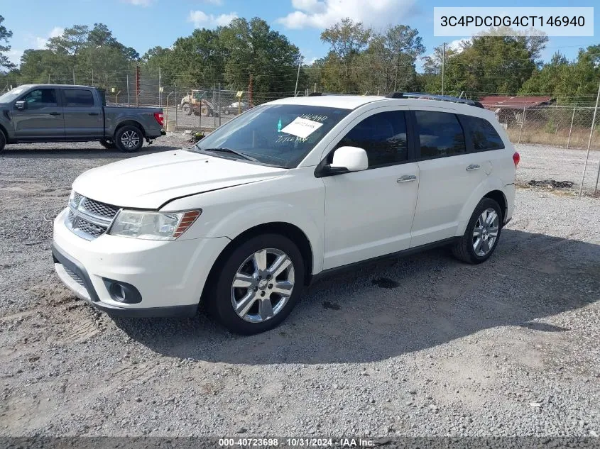 2012 Dodge Journey Crew VIN: 3C4PDCDG4CT146940 Lot: 40723698