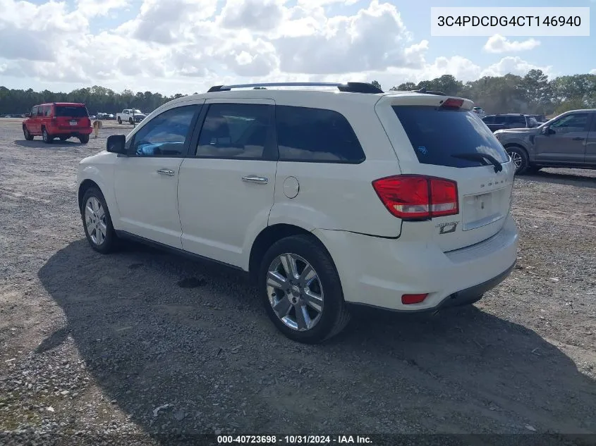 2012 Dodge Journey Crew VIN: 3C4PDCDG4CT146940 Lot: 40723698