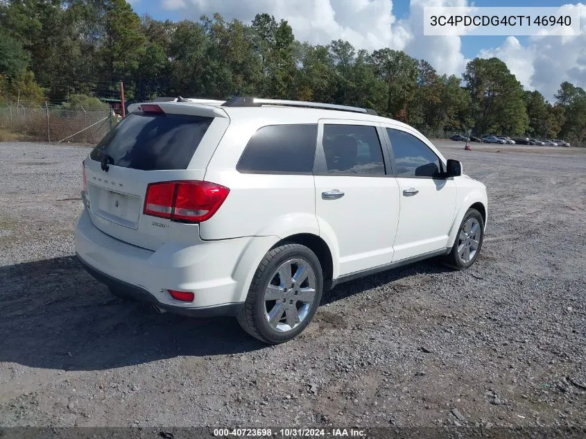 2012 Dodge Journey Crew VIN: 3C4PDCDG4CT146940 Lot: 40723698