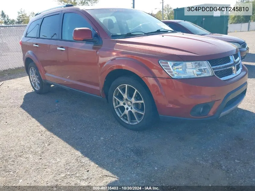 2012 Dodge Journey Crew VIN: 3C4PDCDG4CT245810 Lot: 40735403