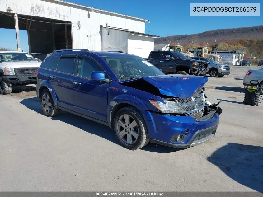 2012 Dodge Journey Crew VIN: 3C4PDDDG8CT266679 Lot: 40749951