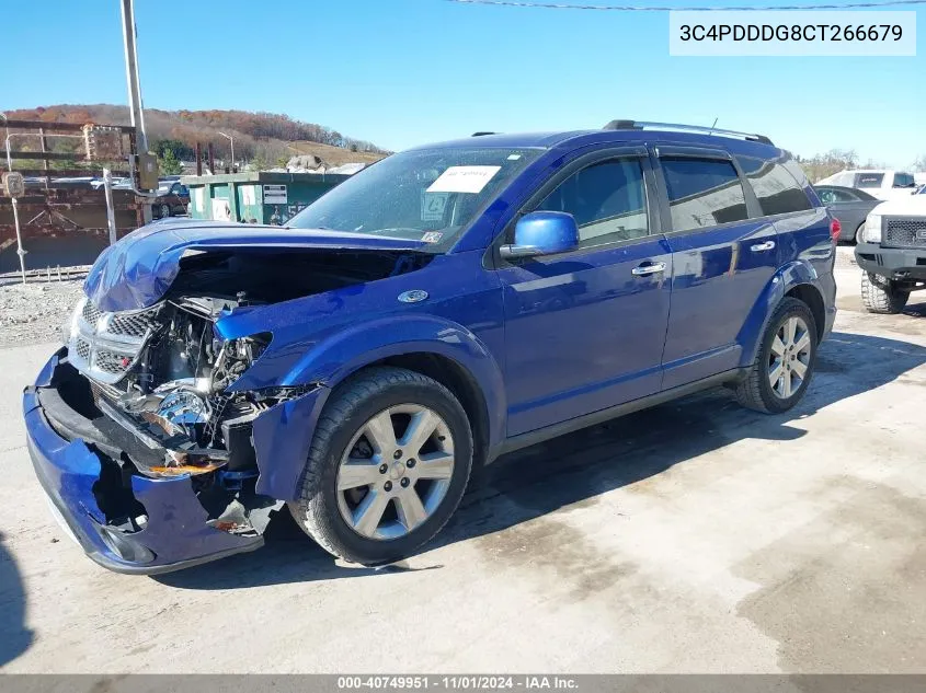 2012 Dodge Journey Crew VIN: 3C4PDDDG8CT266679 Lot: 40749951