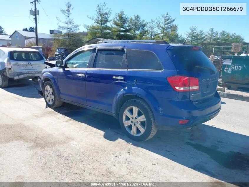 2012 Dodge Journey Crew VIN: 3C4PDDDG8CT266679 Lot: 40749951