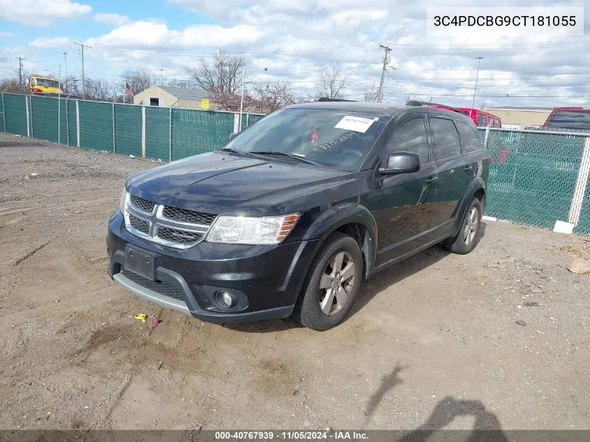 2012 Dodge Journey Sxt VIN: 3C4PDCBG9CT181055 Lot: 40767939