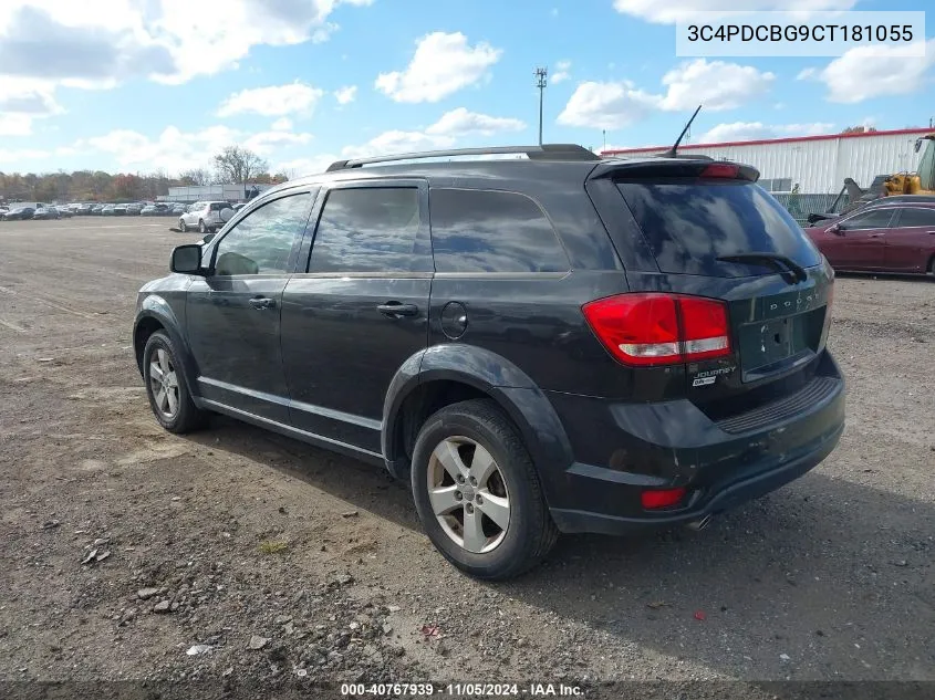 2012 Dodge Journey Sxt VIN: 3C4PDCBG9CT181055 Lot: 40767939