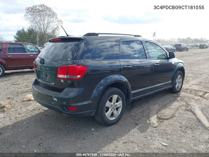 2012 Dodge Journey Sxt VIN: 3C4PDCBG9CT181055 Lot: 40767939