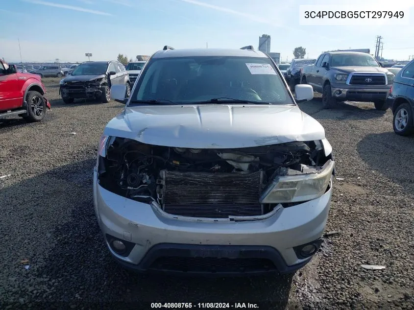 2012 Dodge Journey Sxt VIN: 3C4PDCBG5CT297949 Lot: 40808765