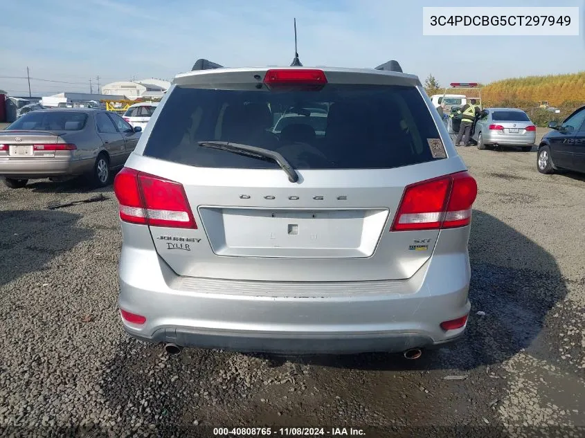 2012 Dodge Journey Sxt VIN: 3C4PDCBG5CT297949 Lot: 40808765