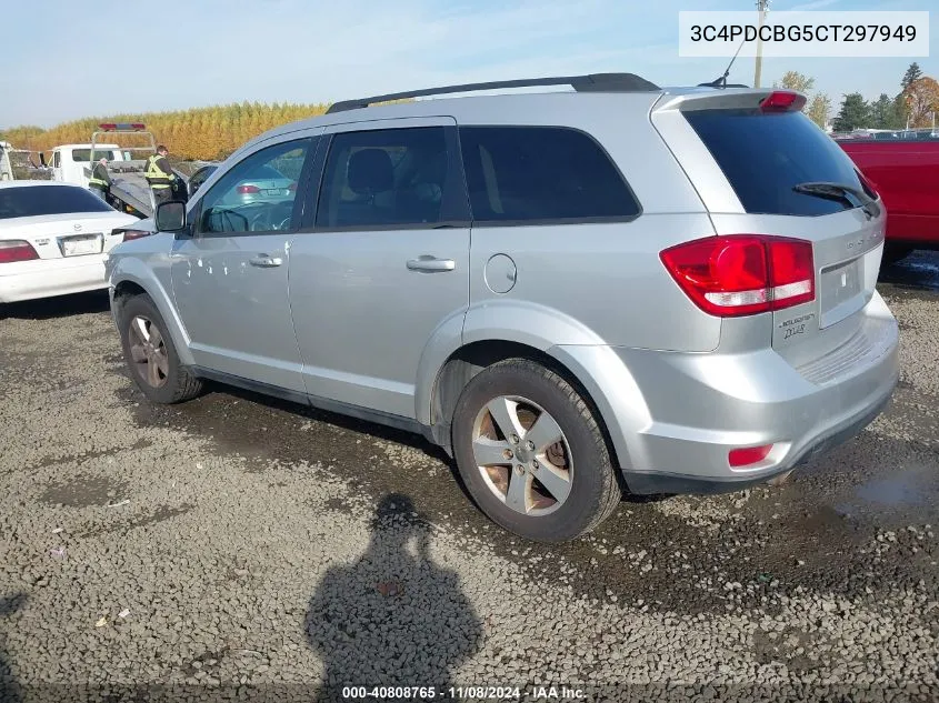 2012 Dodge Journey Sxt VIN: 3C4PDCBG5CT297949 Lot: 40808765