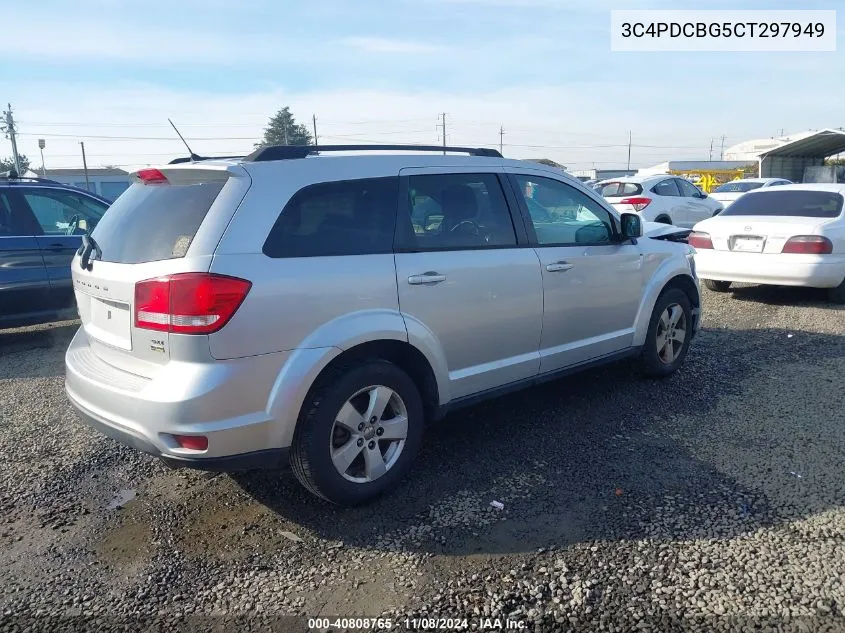 2012 Dodge Journey Sxt VIN: 3C4PDCBG5CT297949 Lot: 40808765