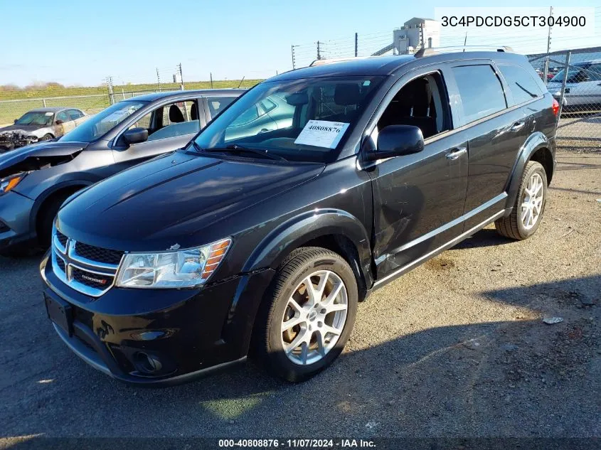 2012 Dodge Journey Crew VIN: 3C4PDCDG5CT304900 Lot: 40808876