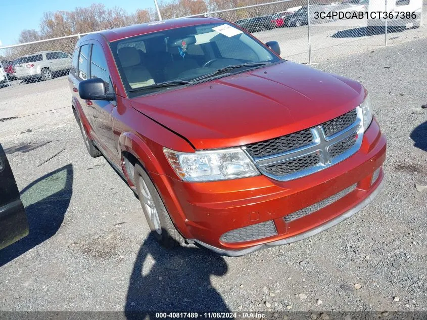 2012 Dodge Journey American Value Pkg VIN: 3C4PDCAB1CT367386 Lot: 40817489