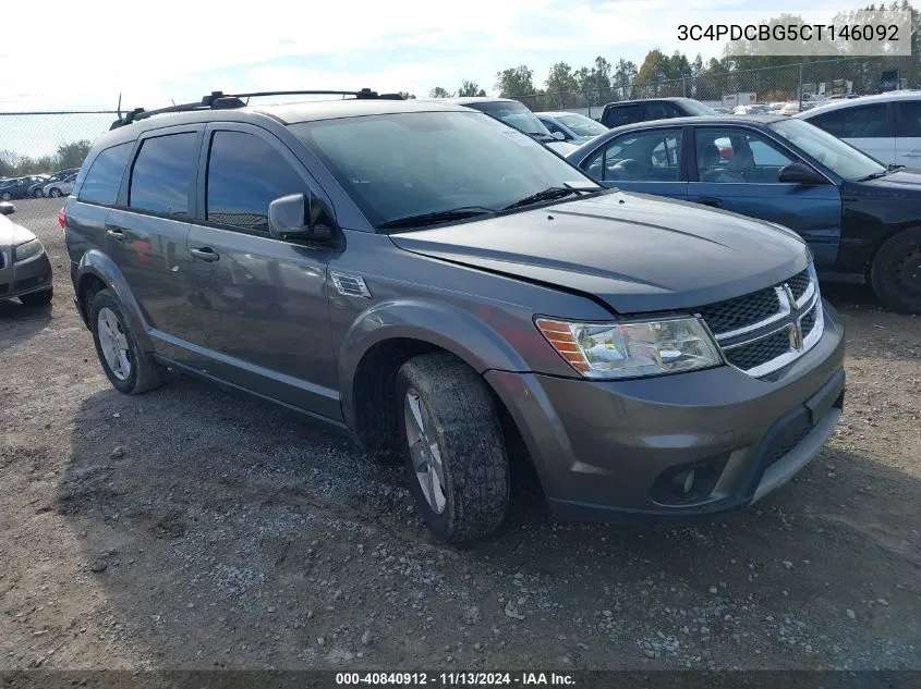 2012 Dodge Journey Sxt VIN: 3C4PDCBG5CT146092 Lot: 40840912