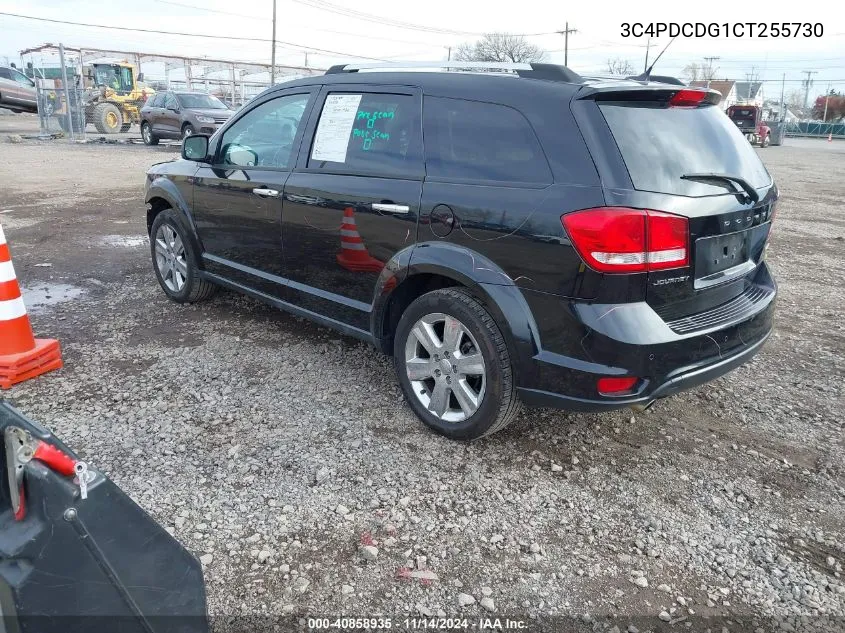 2012 Dodge Journey Crew VIN: 3C4PDCDG1CT255730 Lot: 40858935