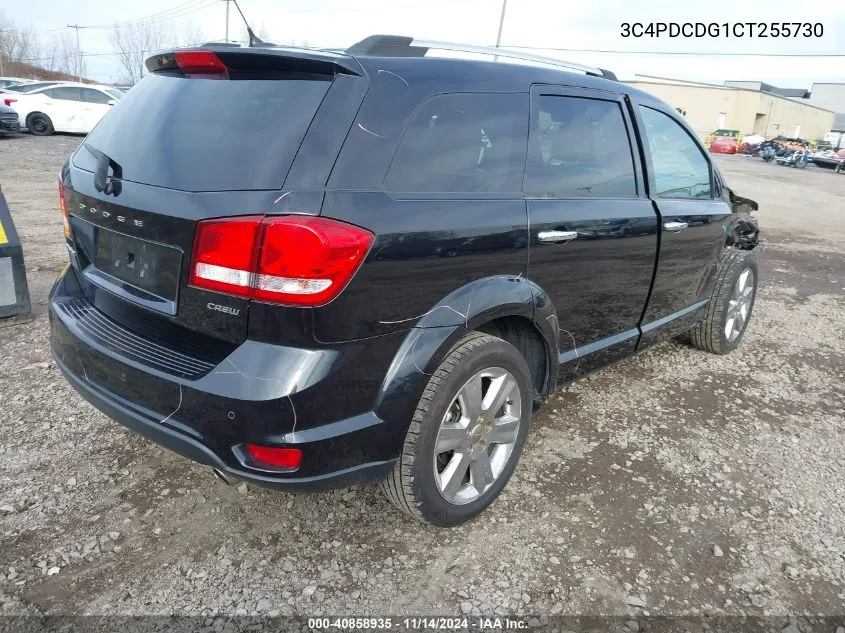 2012 Dodge Journey Crew VIN: 3C4PDCDG1CT255730 Lot: 40858935