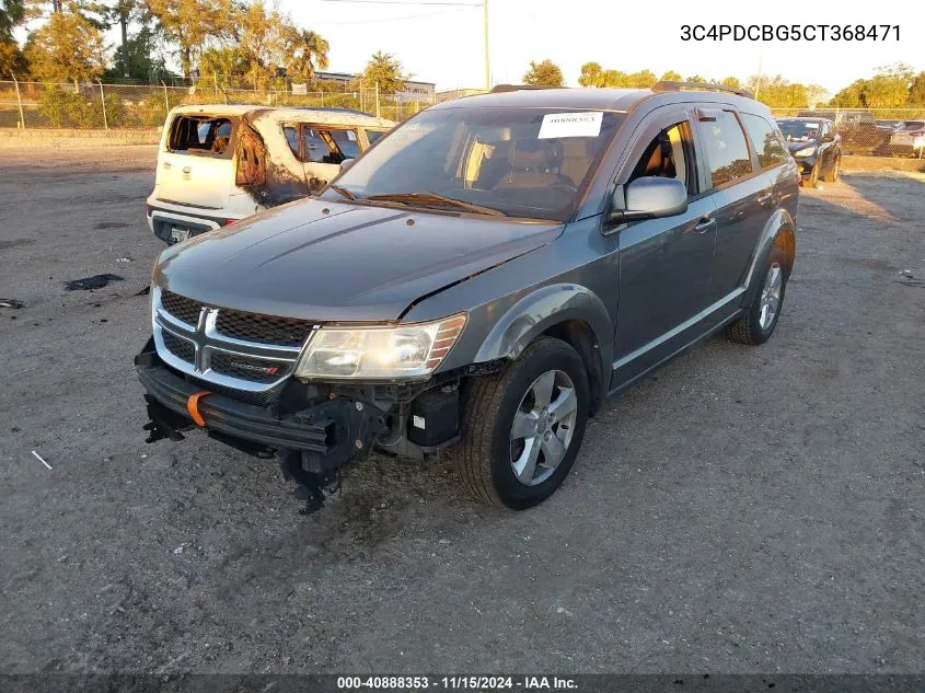 2012 Dodge Journey Sxt VIN: 3C4PDCBG5CT368471 Lot: 40888353