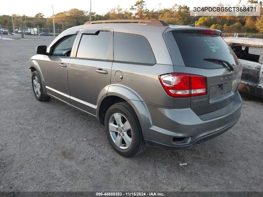 2012 Dodge Journey Sxt VIN: 3C4PDCBG5CT368471 Lot: 40888353