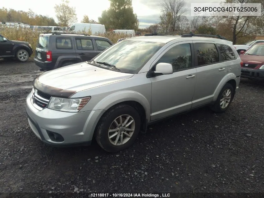 2013 Dodge Journey Sxt VIN: 3C4PDCCG4DT625006 Lot: 12118017