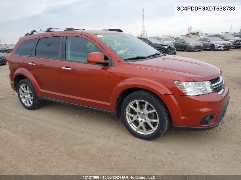 2013 Dodge Journey R/T VIN: 3C4PDDFGXDT638733 Lot: 12121966