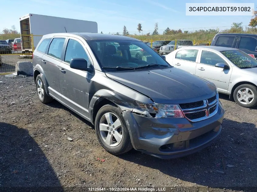 2013 Dodge Journey Se VIN: 3C4PDCAB3DT591082 Lot: 12125541