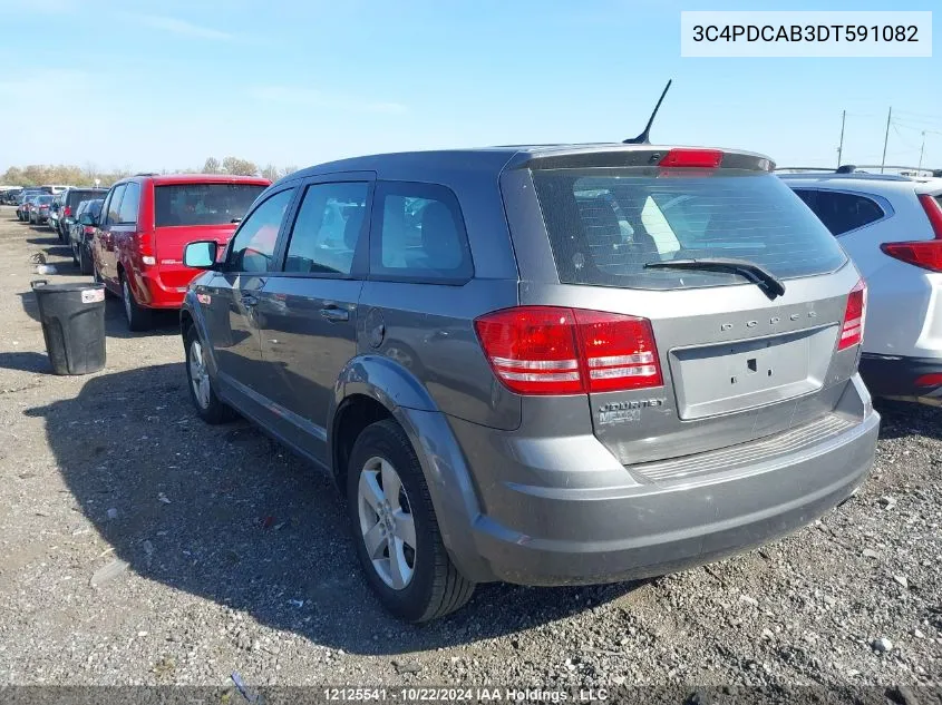 2013 Dodge Journey Se VIN: 3C4PDCAB3DT591082 Lot: 12125541