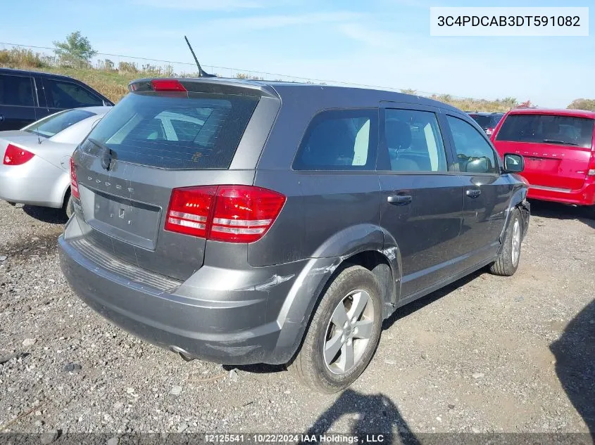 2013 Dodge Journey Se VIN: 3C4PDCAB3DT591082 Lot: 12125541