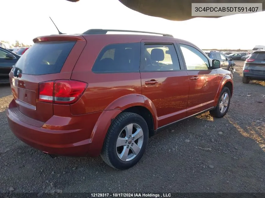 2013 Dodge Journey Cvp/Se Plus VIN: 3C4PDCAB5DT591407 Lot: 12129317