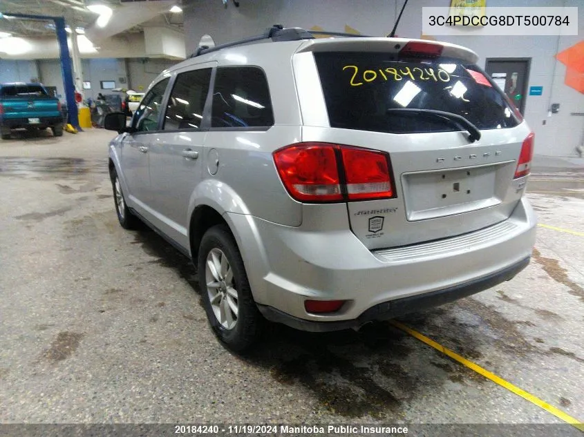 2013 Dodge Journey Sxt VIN: 3C4PDCCG8DT500784 Lot: 20184240