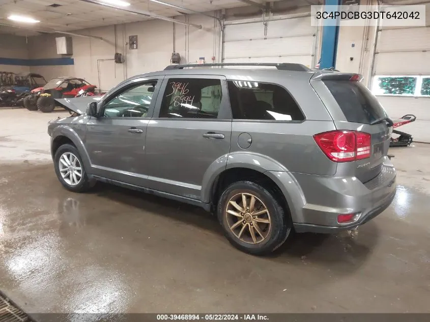 2013 Dodge Journey Sxt VIN: 3C4PDCBG3DT642042 Lot: 39468994