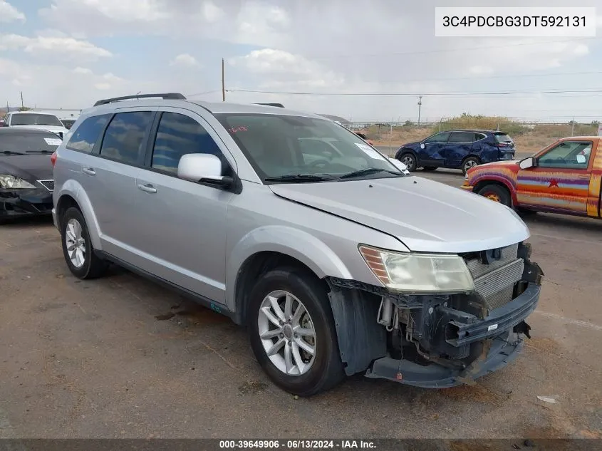 2013 Dodge Journey Sxt VIN: 3C4PDCBG3DT592131 Lot: 39649906