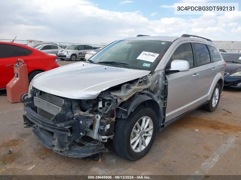 2013 Dodge Journey Sxt VIN: 3C4PDCBG3DT592131 Lot: 39649906