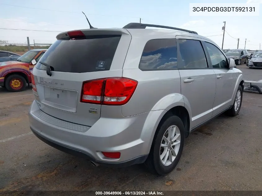 2013 Dodge Journey Sxt VIN: 3C4PDCBG3DT592131 Lot: 39649906