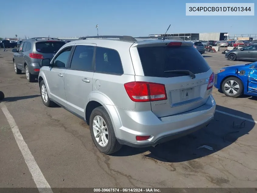 2013 Dodge Journey Sxt VIN: 3C4PDCBG1DT601344 Lot: 39667574