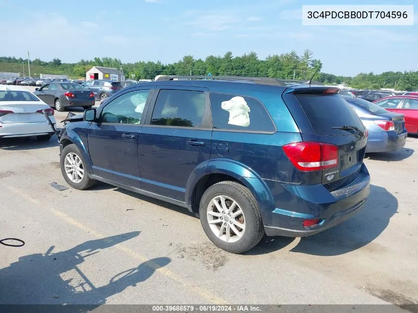 2013 Dodge Journey Sxt VIN: 3C4PDCBB0DT704596 Lot: 39688579