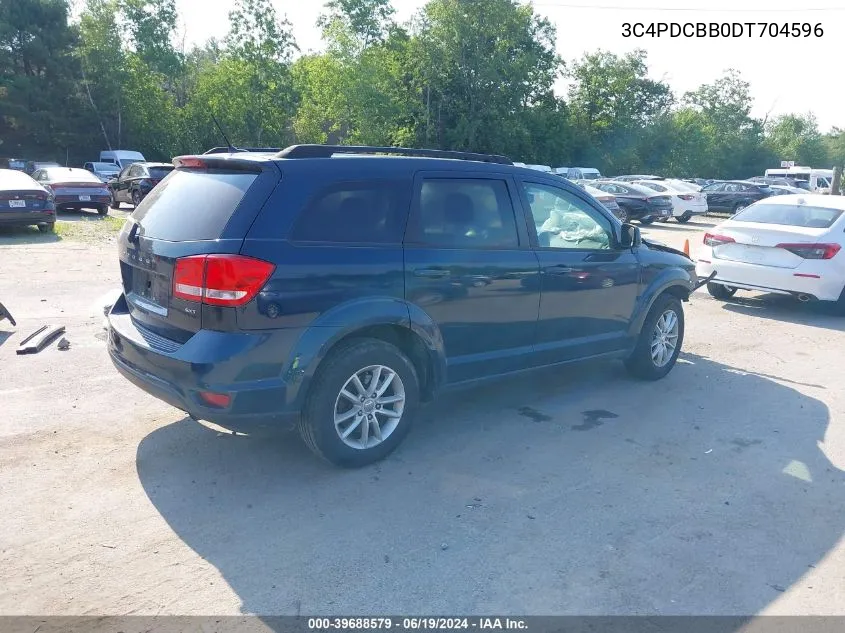 2013 Dodge Journey Sxt VIN: 3C4PDCBB0DT704596 Lot: 39688579