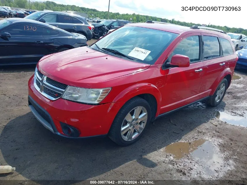 2013 Dodge Journey Crew VIN: 3C4PDCDG9DT730963 Lot: 39877642