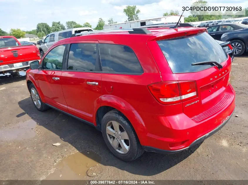 2013 Dodge Journey Crew VIN: 3C4PDCDG9DT730963 Lot: 39877642