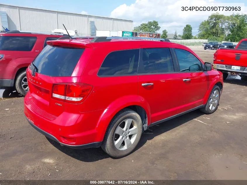 2013 Dodge Journey Crew VIN: 3C4PDCDG9DT730963 Lot: 39877642