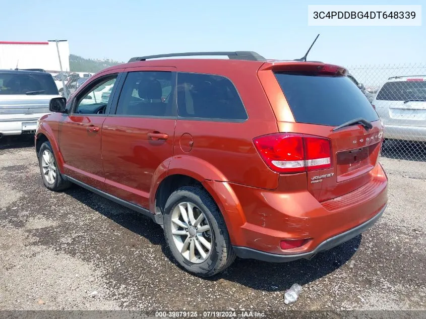 2013 Dodge Journey Sxt VIN: 3C4PDDBG4DT648339 Lot: 39879125