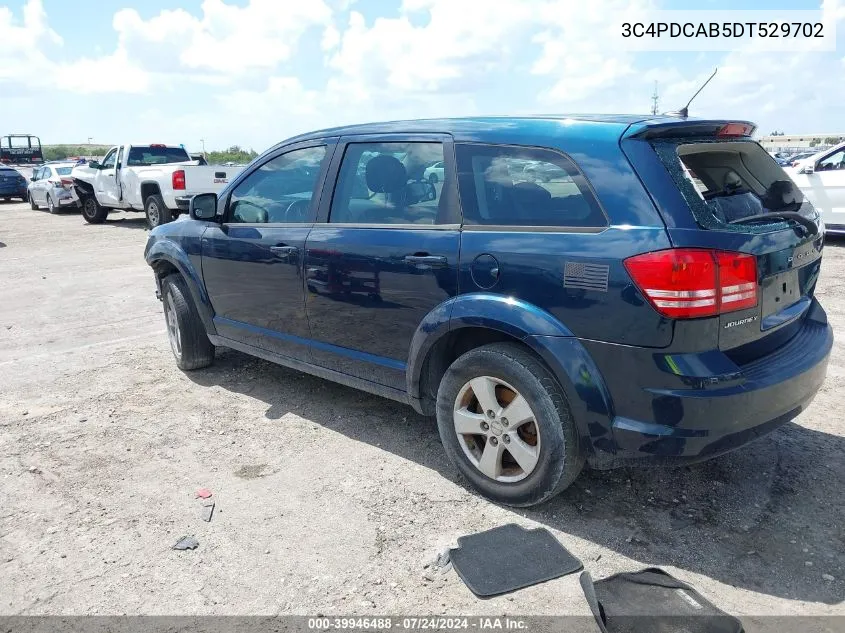 2013 Dodge Journey American Value Pkg VIN: 3C4PDCAB5DT529702 Lot: 39946488