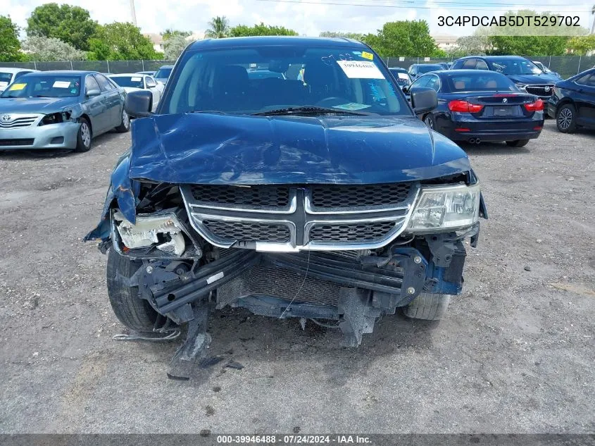 2013 Dodge Journey American Value Pkg VIN: 3C4PDCAB5DT529702 Lot: 39946488