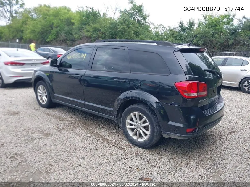 2013 Dodge Journey Sxt VIN: 3C4PDCBB7DT517744 Lot: 40003524