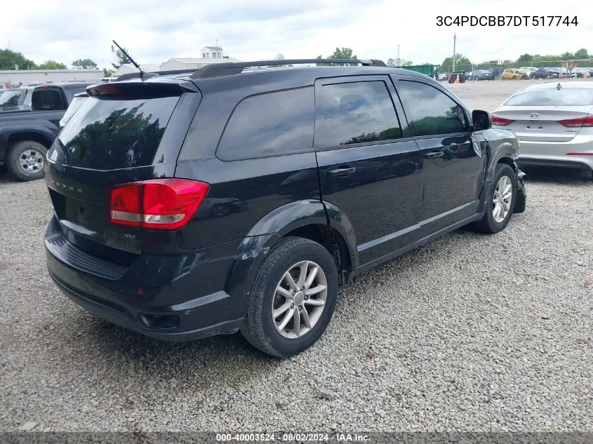 2013 Dodge Journey Sxt VIN: 3C4PDCBB7DT517744 Lot: 40003524