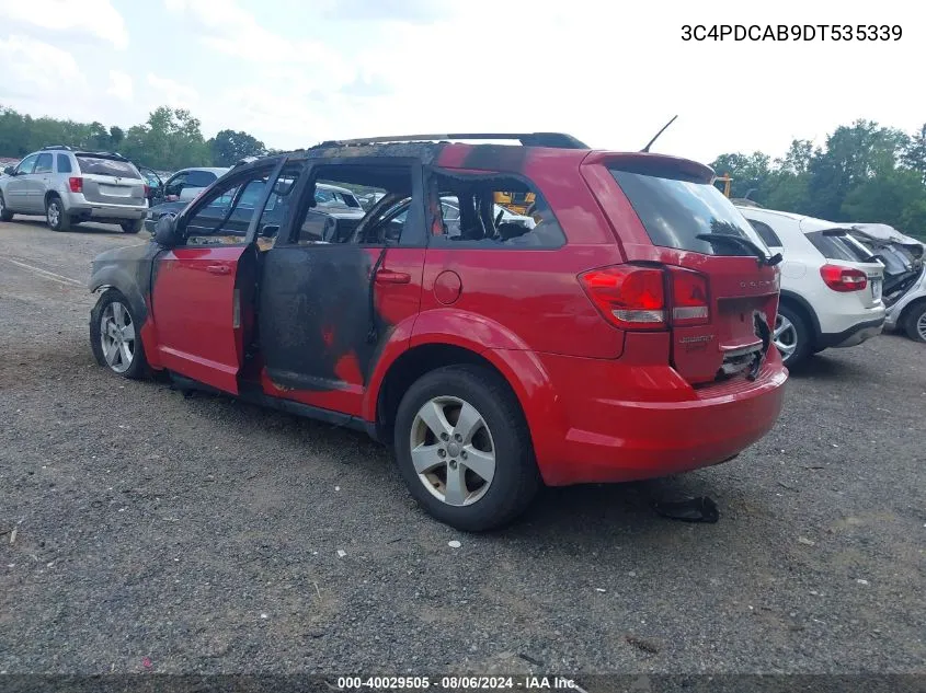 2013 Dodge Journey Se VIN: 3C4PDCAB9DT535339 Lot: 40029505