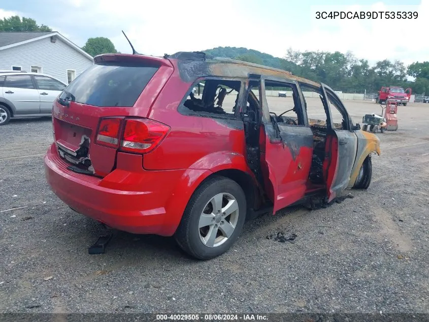 2013 Dodge Journey Se VIN: 3C4PDCAB9DT535339 Lot: 40029505