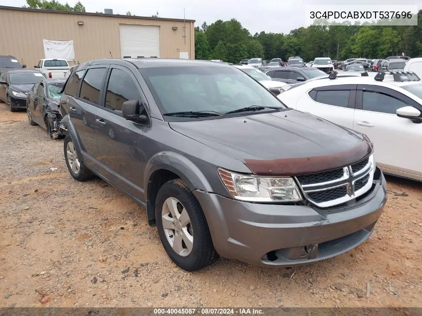 2013 Dodge Journey American Value Pkg VIN: 3C4PDCABXDT537696 Lot: 40045087