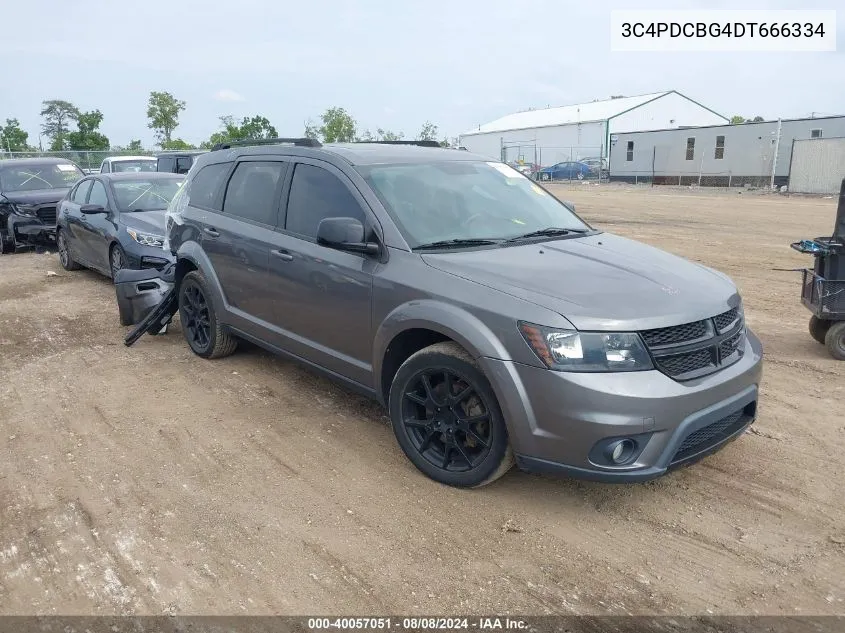 2013 Dodge Journey Sxt VIN: 3C4PDCBG4DT666334 Lot: 40057051