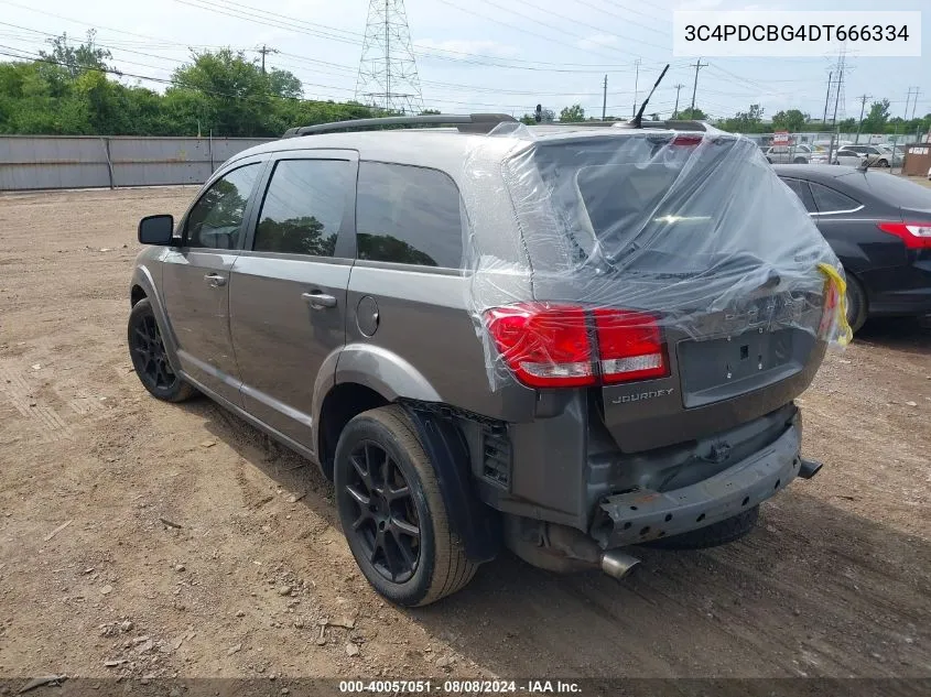 2013 Dodge Journey Sxt VIN: 3C4PDCBG4DT666334 Lot: 40057051